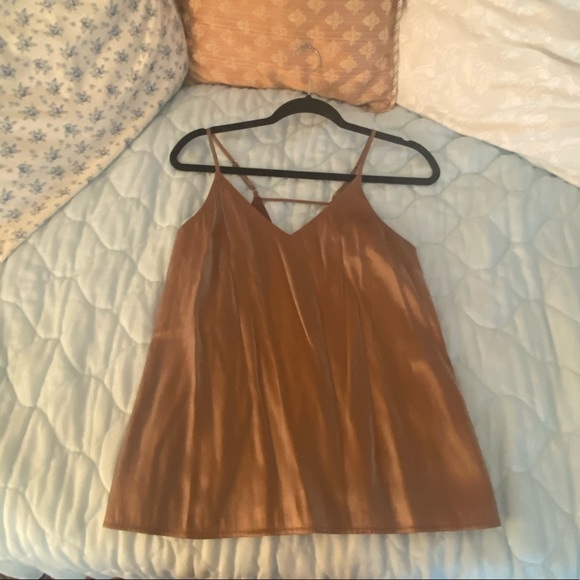 Banana republic shiny brown tank - Picture 1 of 3